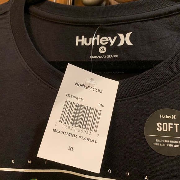 Men’s Hurley Print T Shirt - Picture 3 of 4